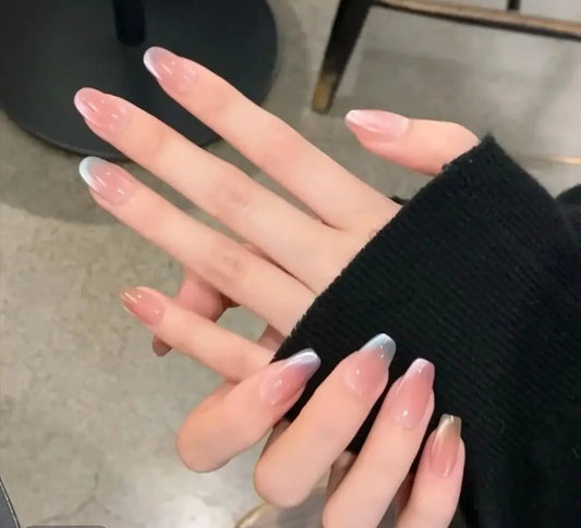 10PCS Handmade Wearable Nails Kit With Adhesive