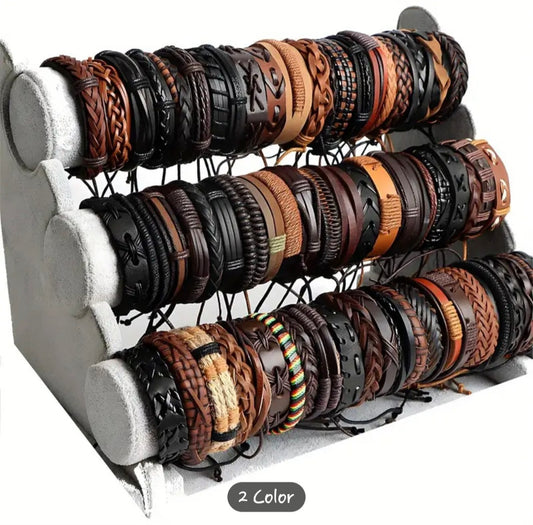 Mens Leather Bracelet